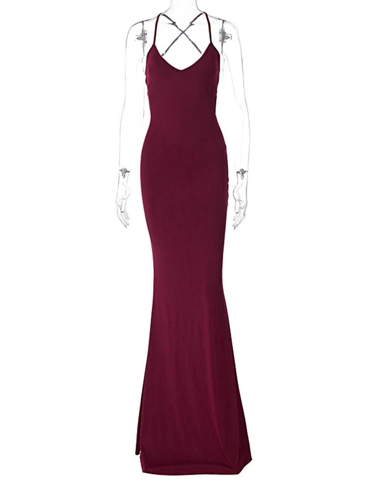 Sexy V-Neck Spaghetti Strap Club Dress