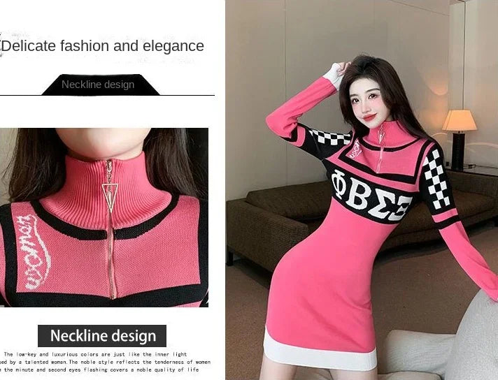 Long Sleeve Crochet Bodycon Dress – Sexy & Elegant Knit Outfit