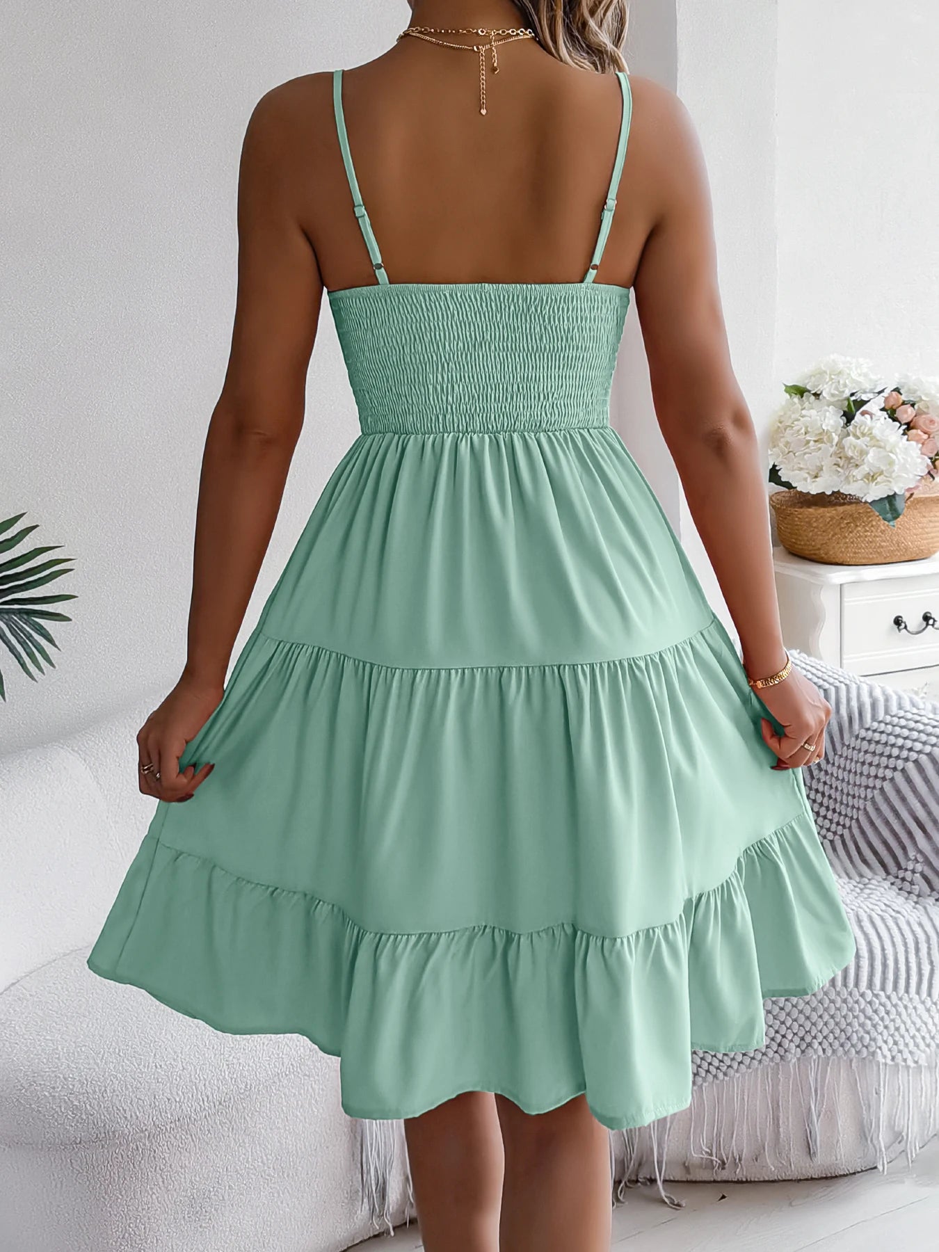 Ruffled Camisole Dress – Casual Summer Outfit