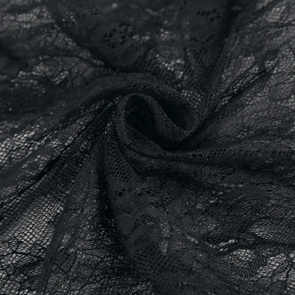 Black Lace High Street Evening Dress