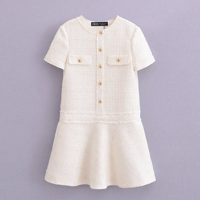 Chic Textured Mini Dress – Summer Party Outfit
