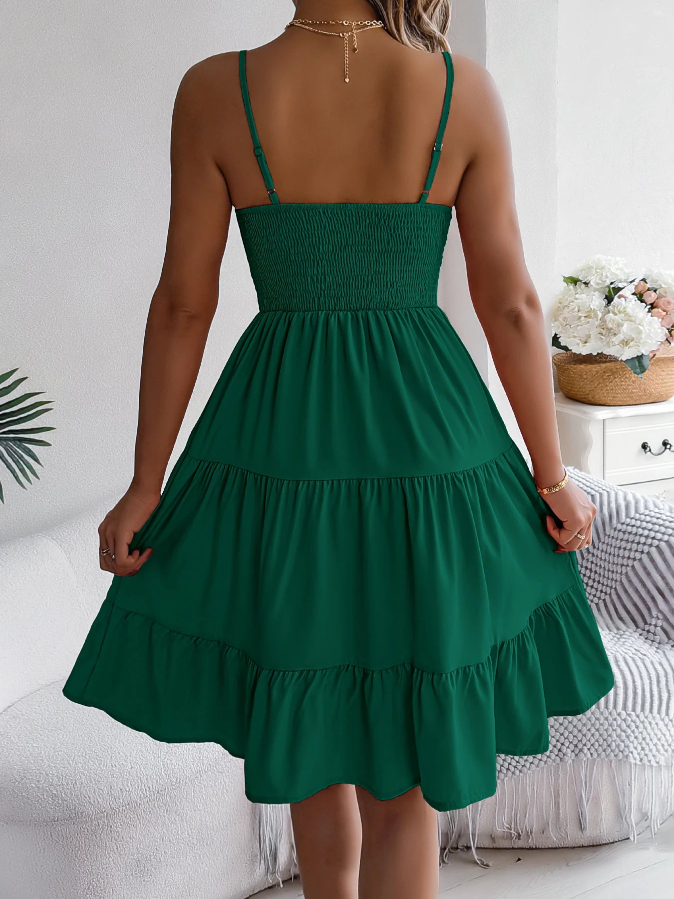 Ruffled Camisole Dress – Casual Summer Outfit