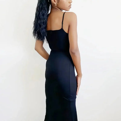 Sleeveless Backless Bodycon Maxi Dress – Summer Elegant Outfit