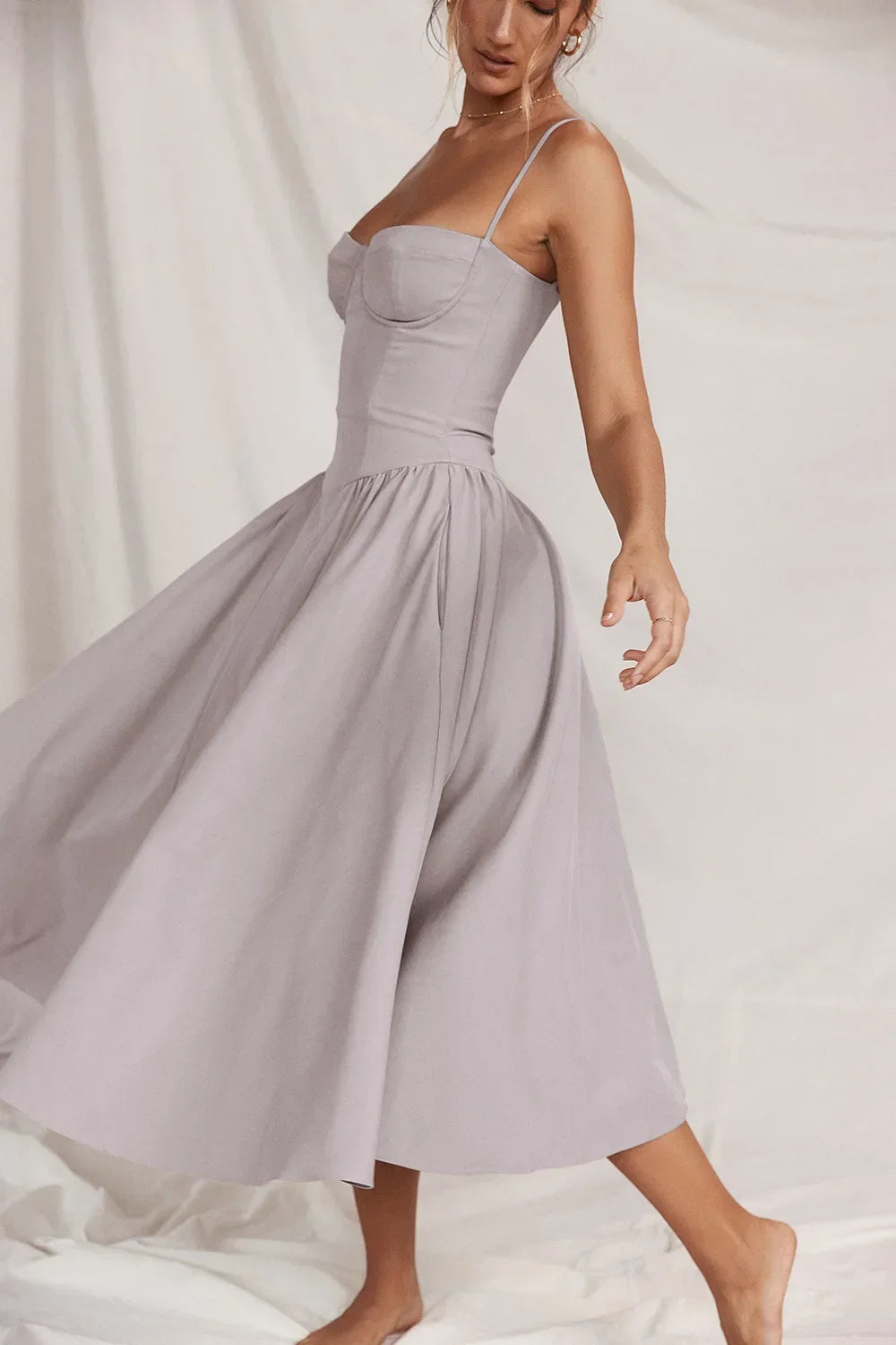Floral Corset Maxi Dress – Elegant Summer Style