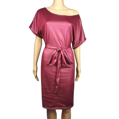 Asymmetrical Faux Leather Bodycon Dress – Summer Sexy