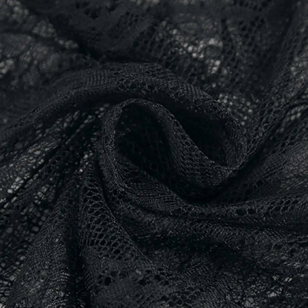 Black Lace High Street Evening Dress