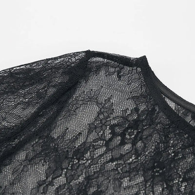 Black Lace High Street Evening Dress