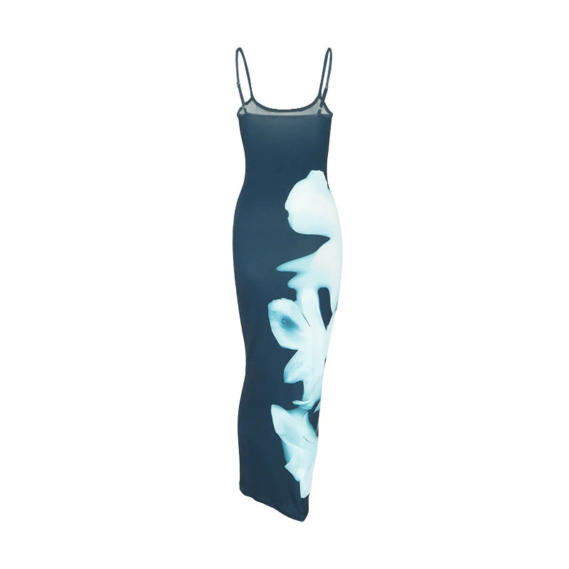Sleeveless Backless Bodycon Maxi Dress – Summer Party