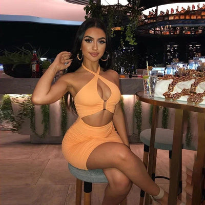 Backless Halter Bodycon Dress – Sexy Club & Party Outfit