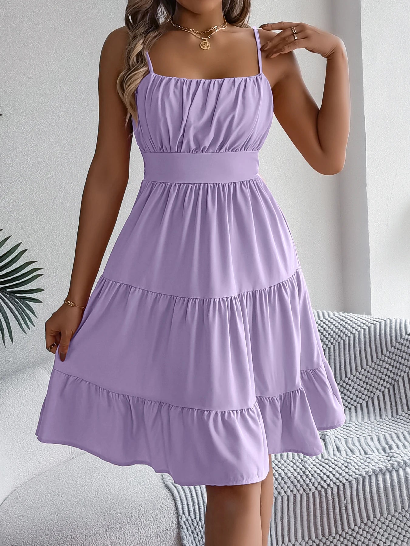 Ruffled Camisole Dress – Casual Summer Outfit
