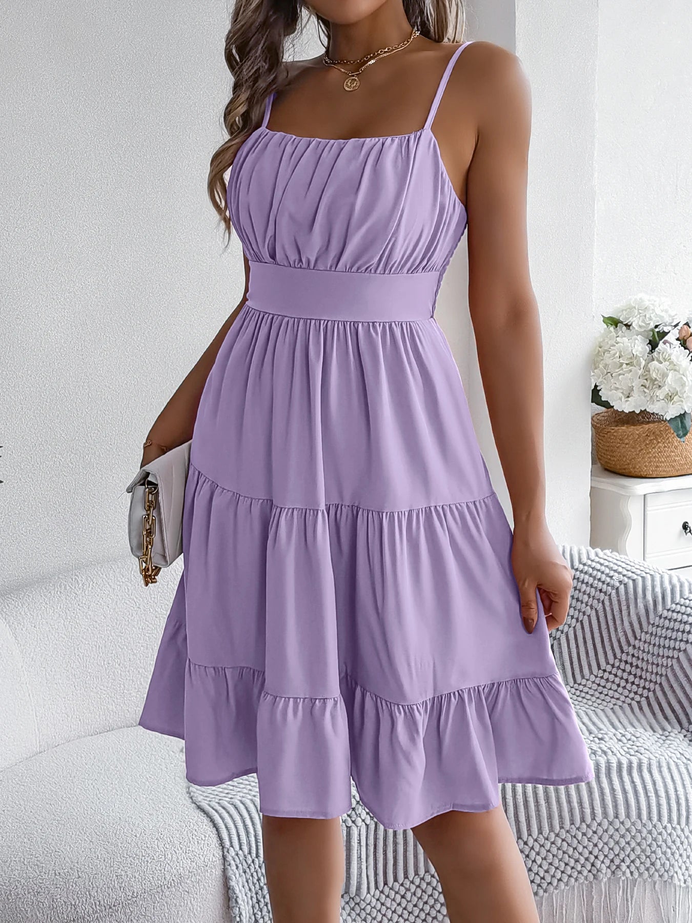 Ruffled Camisole Dress – Casual Summer Outfit