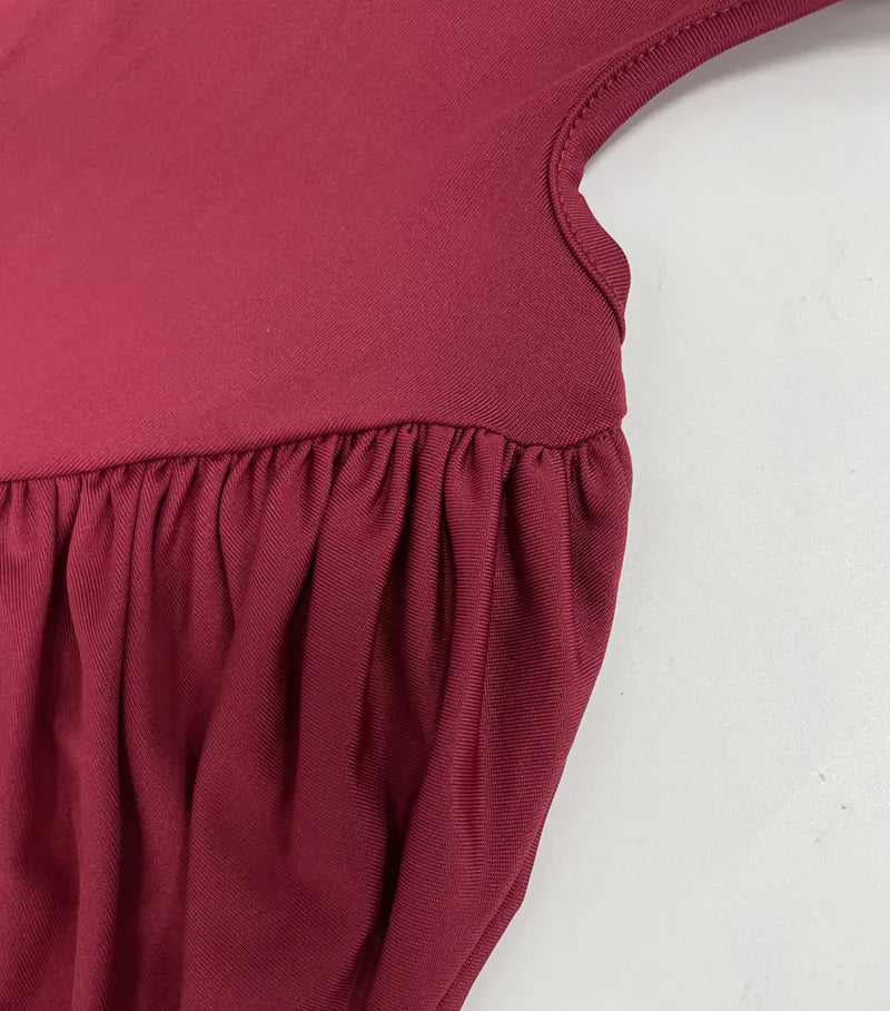 Backless Long Sleeve Bodycon Dress – Elegant Party Outfit