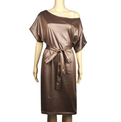 Asymmetrical Faux Leather Bodycon Dress – Summer Sexy