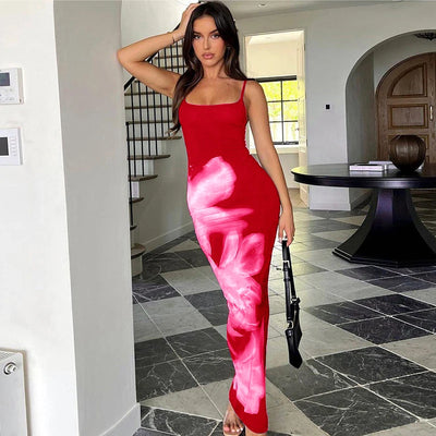 Sleeveless Backless Bodycon Maxi Dress – Summer Party