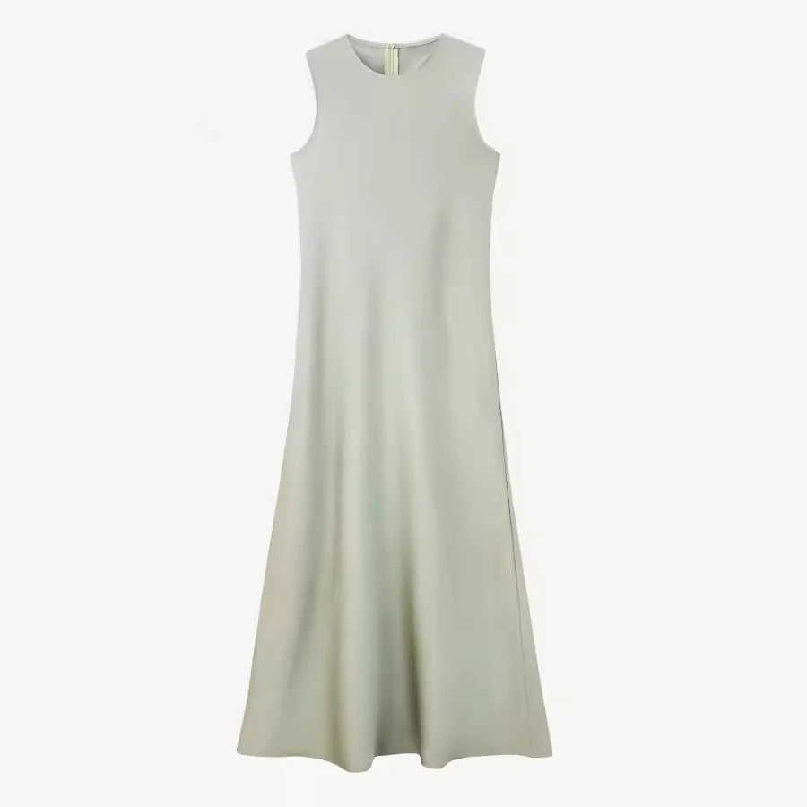 Silk Satin Maxi Dress Set – Elegant Summer Outfit