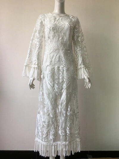 Lace Embroidery Evening Dress – Vintage Wedding & Prom