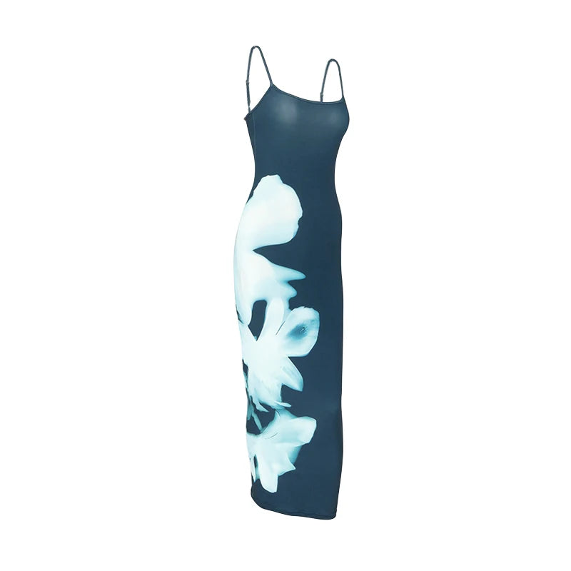 Sleeveless Backless Bodycon Maxi Dress – Summer Party