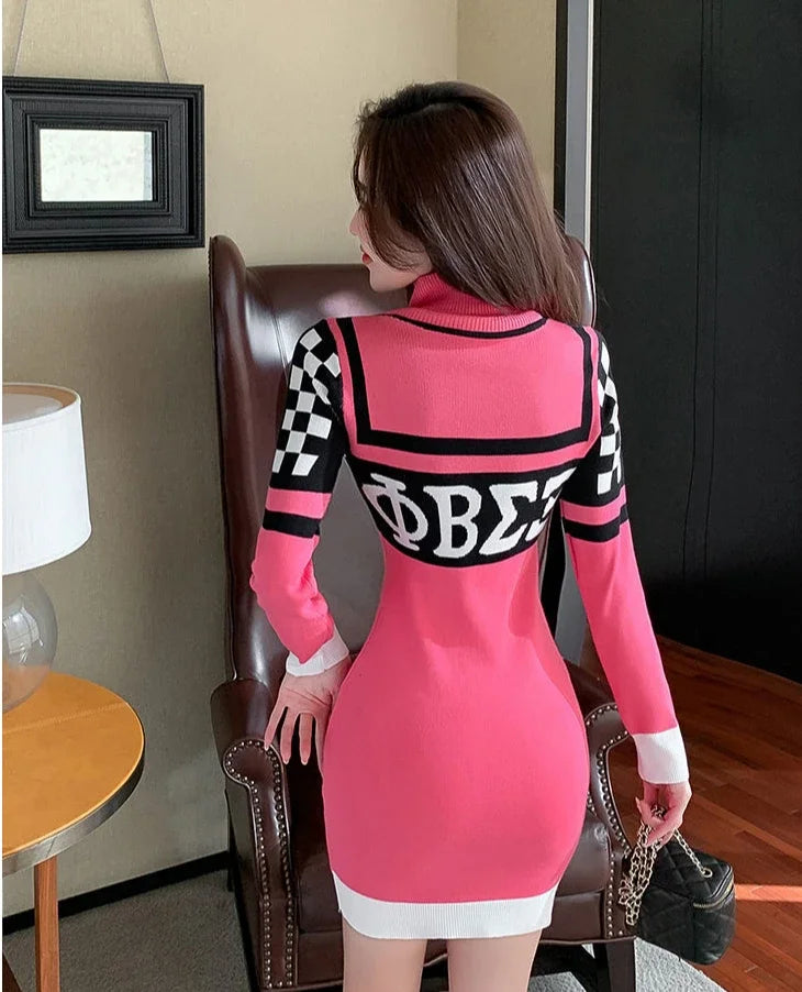 Long Sleeve Crochet Bodycon Dress – Sexy & Elegant Knit Outfit