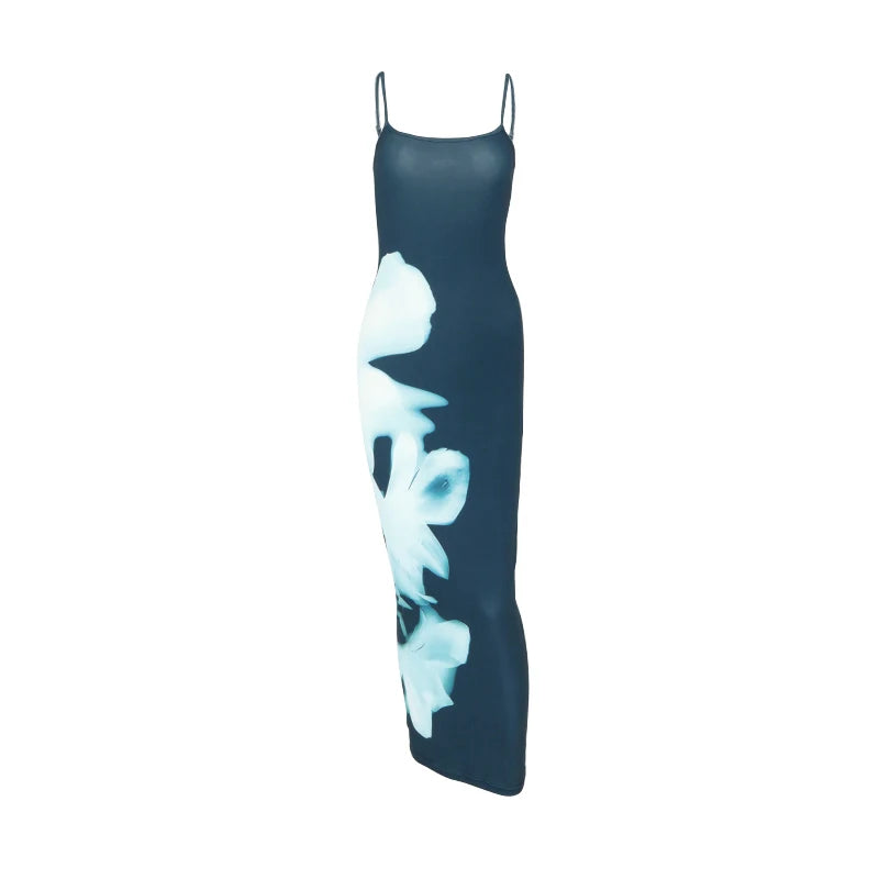 Sleeveless Backless Bodycon Maxi Dress – Summer Party