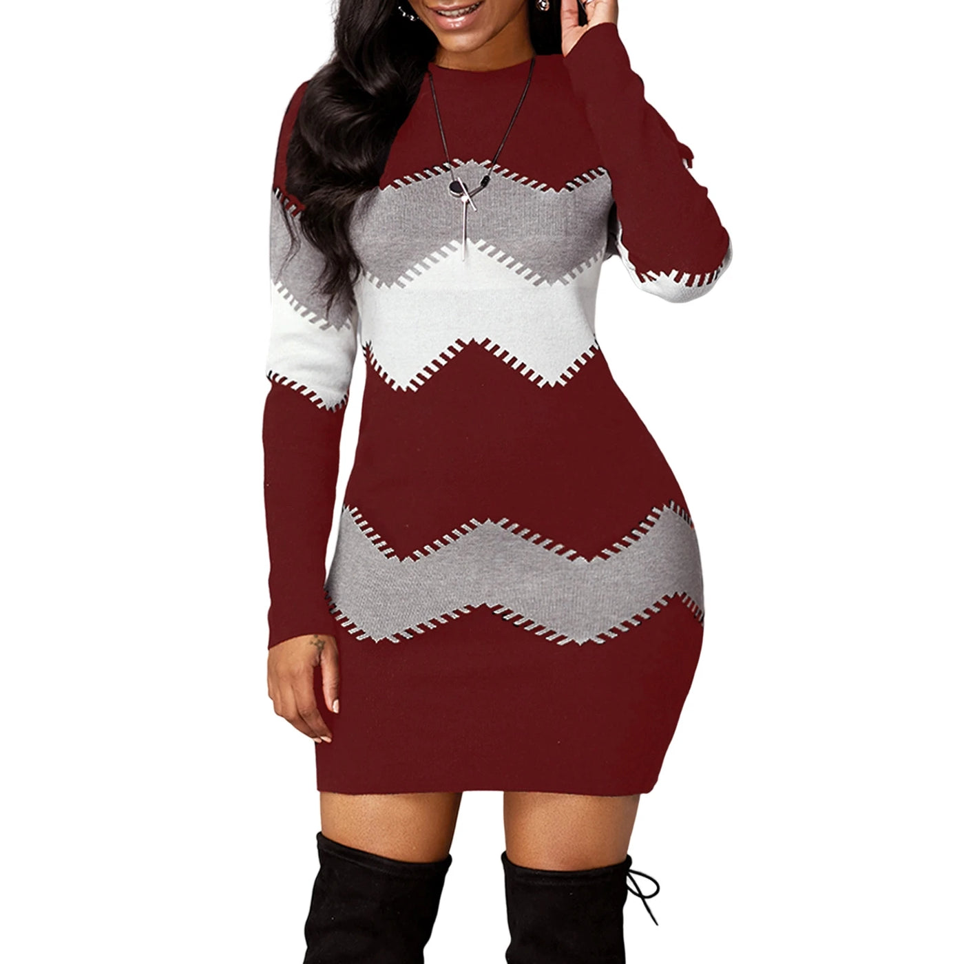 Knitted Bodycon Dress – Casual Beachwear
