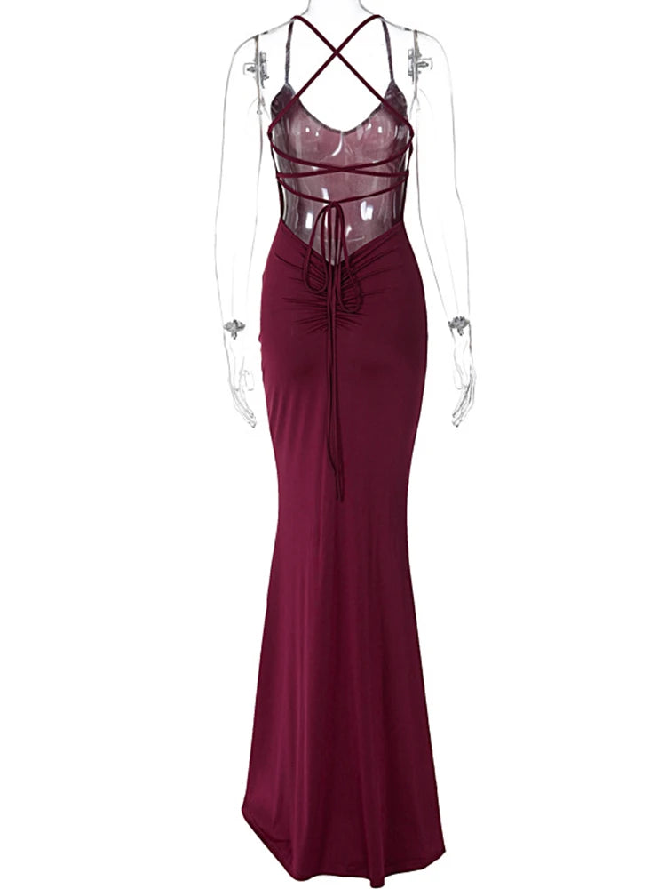 Sexy V-Neck Spaghetti Strap Club Dress