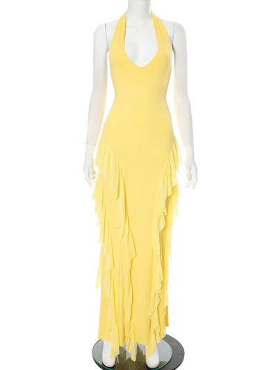 Backless Camisole Maxi Dress – Elegant Summer Outfit