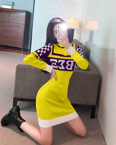 Long Sleeve Crochet Bodycon Dress – Sexy & Elegant Knit Outfit