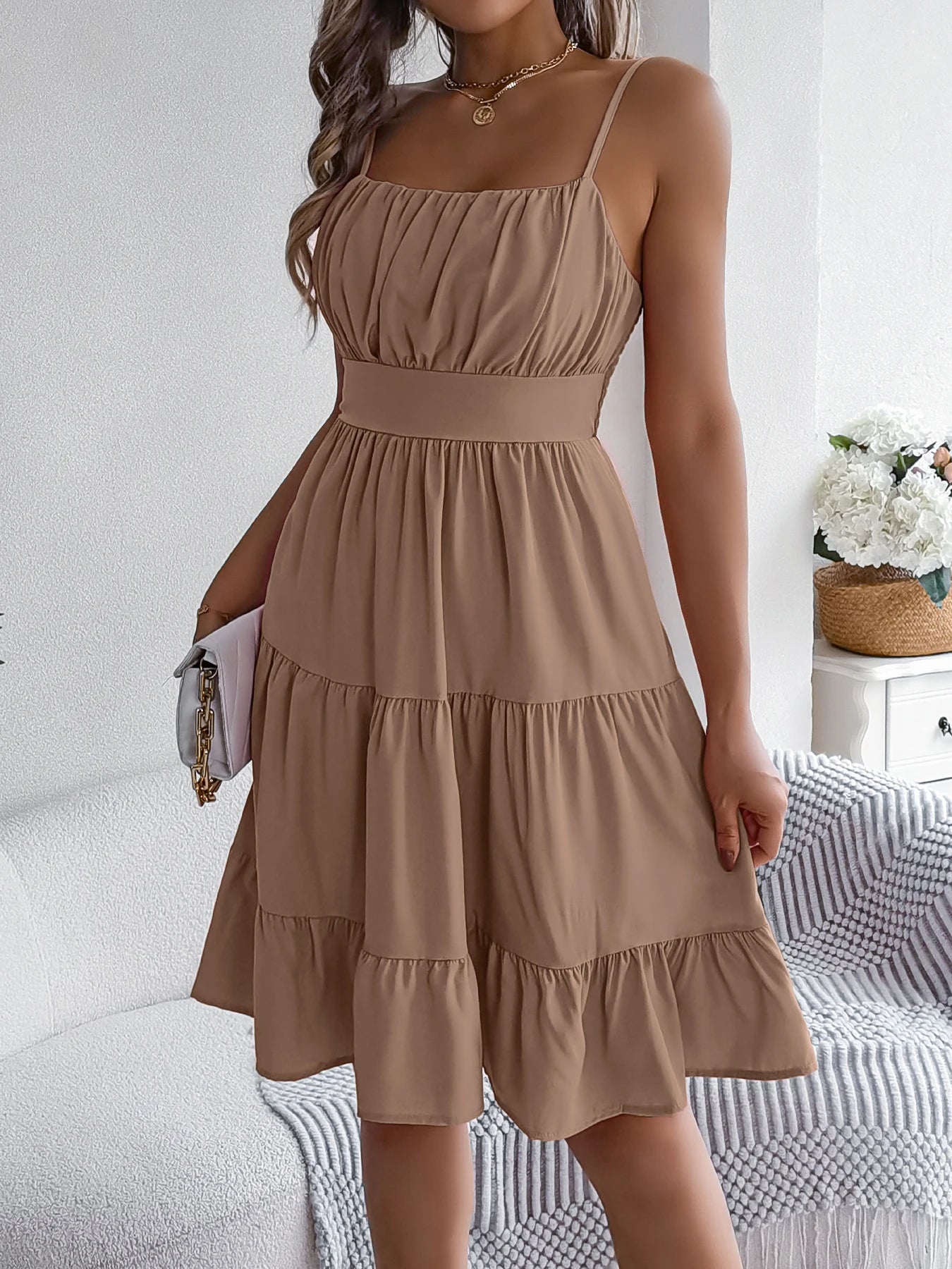 Ruffled Camisole Dress – Casual Summer Outfit