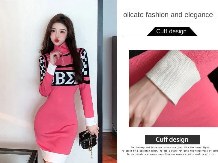 Long Sleeve Crochet Bodycon Dress – Sexy & Elegant Knit Outfit