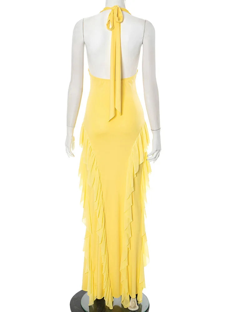 Backless Camisole Maxi Dress – Elegant Summer Outfit