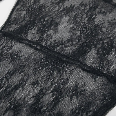 Black Lace High Street Evening Dress