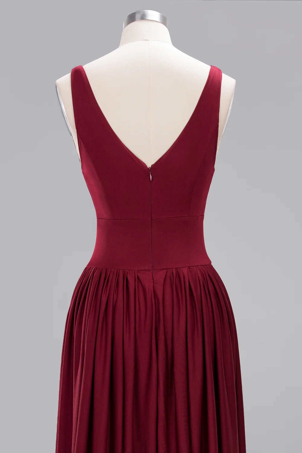 Split V-Neck Backless Evening Dress – Wedding & Party