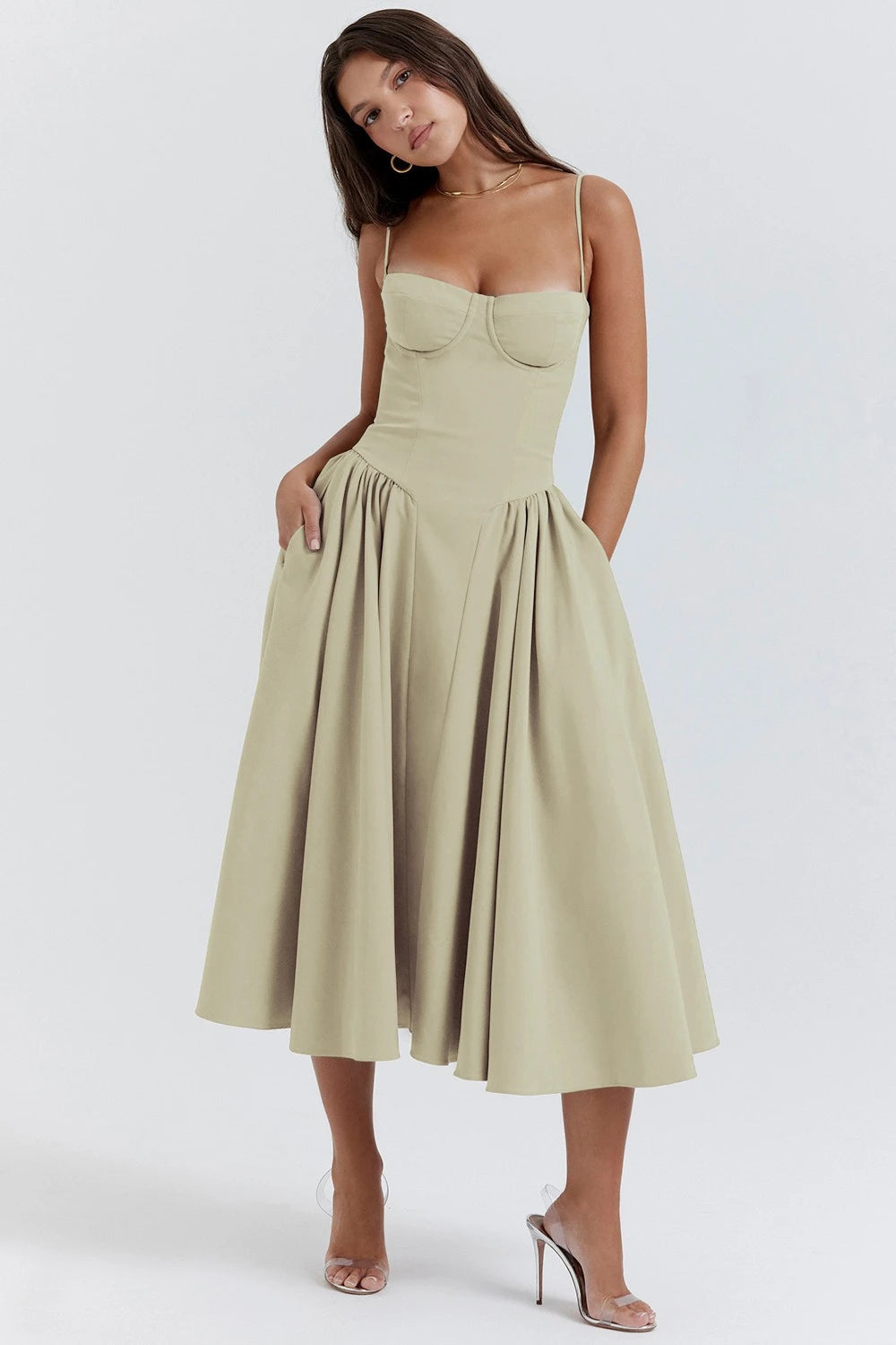 Floral Corset Maxi Dress – Elegant Summer Style
