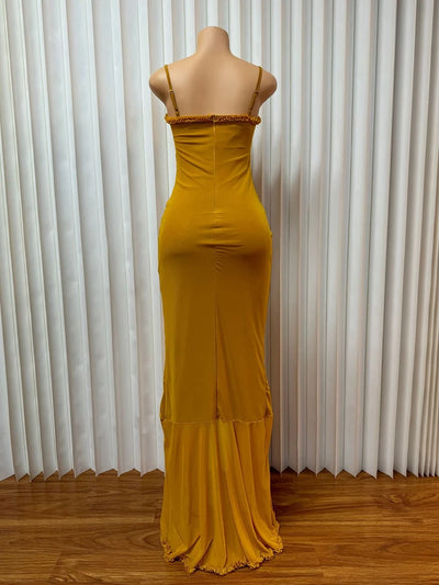 Backless Pleated Summer Dress – Elegant & Sexy