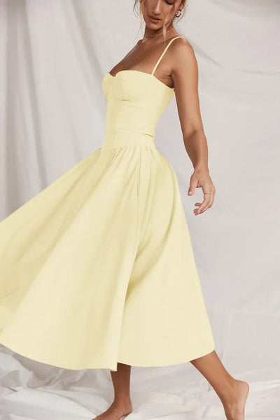 Floral Corset Maxi Dress – Elegant Summer Style