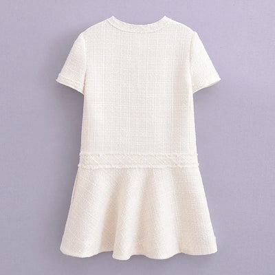 Chic Textured Mini Dress – Summer Party Outfit