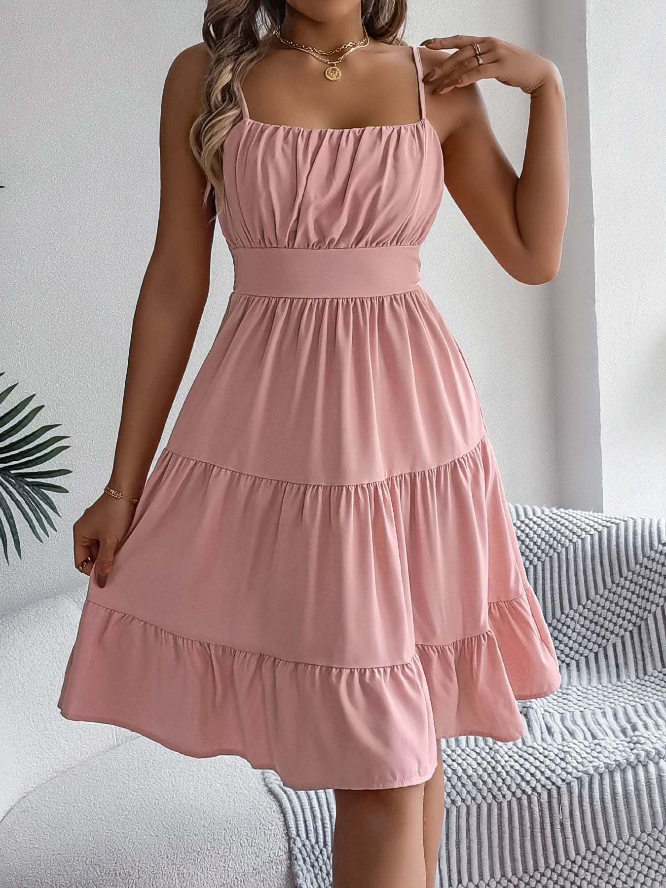 Ruffled Camisole Dress – Casual Summer Outfit