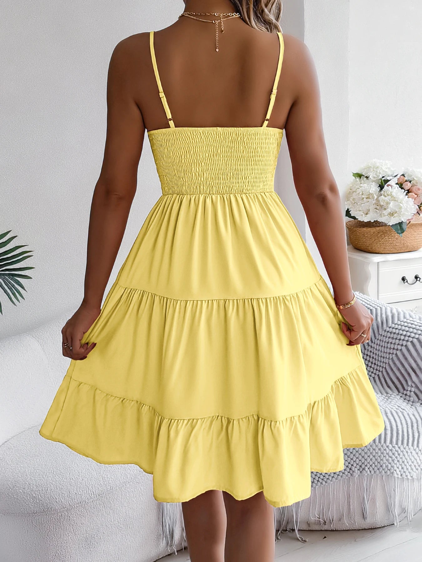 Ruffled Camisole Dress – Casual Summer Outfit