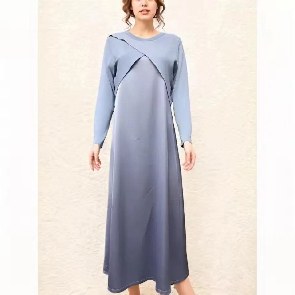 Silk Satin Maxi Dress Set – Elegant Summer Outfit