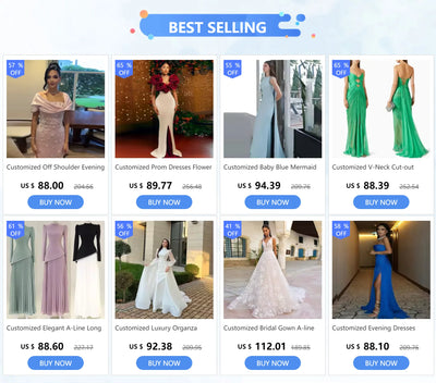 Custom Off-Shoulder Dubai Evening Gown