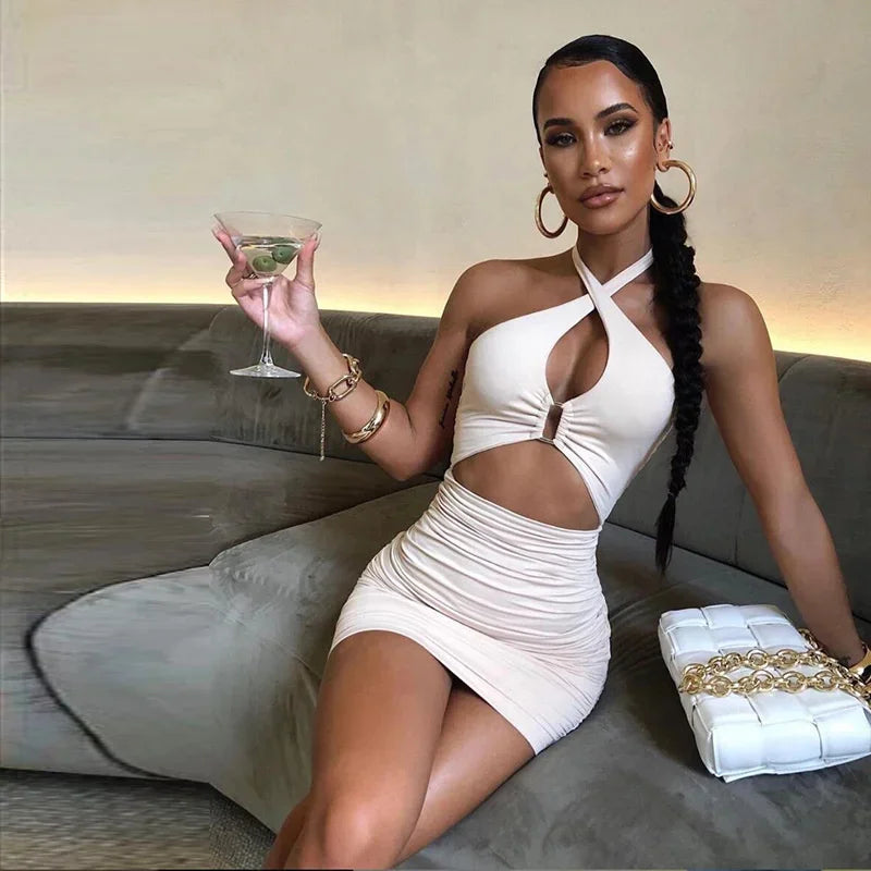 Backless Halter Bodycon Dress – Sexy Club & Party Outfit
