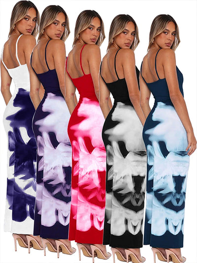 Sleeveless Backless Bodycon Maxi Dress – Summer Party