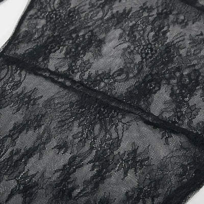 Black Lace High Street Evening Dress