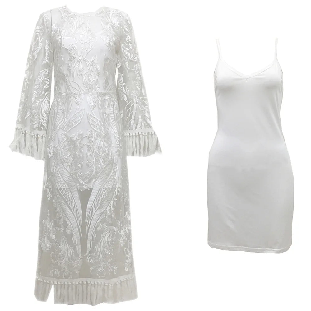 Lace Embroidery Evening Dress – Vintage Wedding & Prom