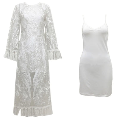 Lace Embroidery Evening Dress – Vintage Wedding & Prom