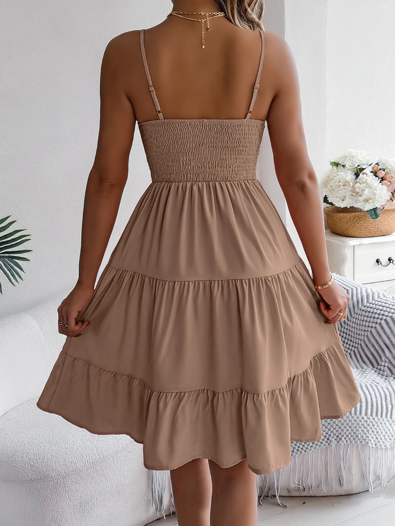 Ruffled Camisole Dress – Casual Summer Outfit