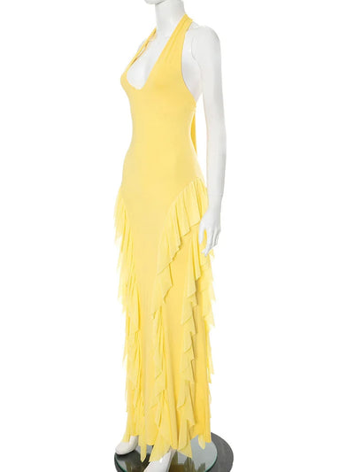 Backless Camisole Maxi Dress – Elegant Summer Outfit