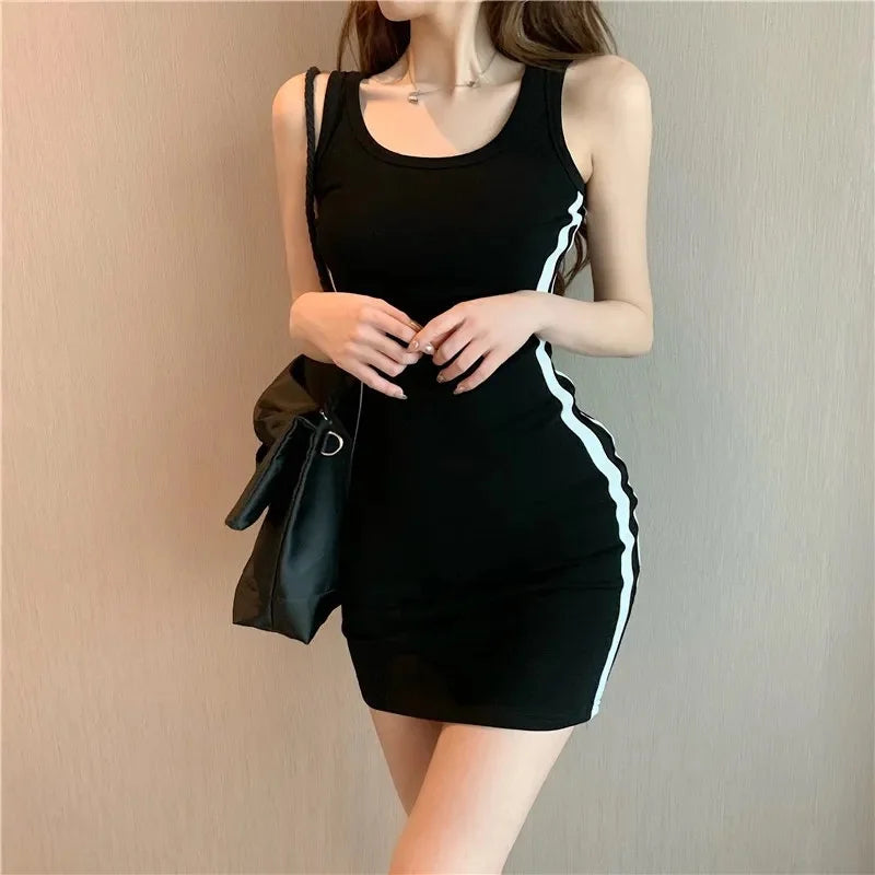 Spaghetti Strap Sheath Dress – Casual & Sexy