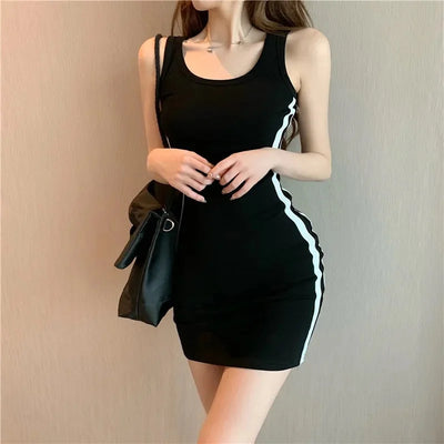 Spaghetti Strap Sheath Dress – Casual & Sexy