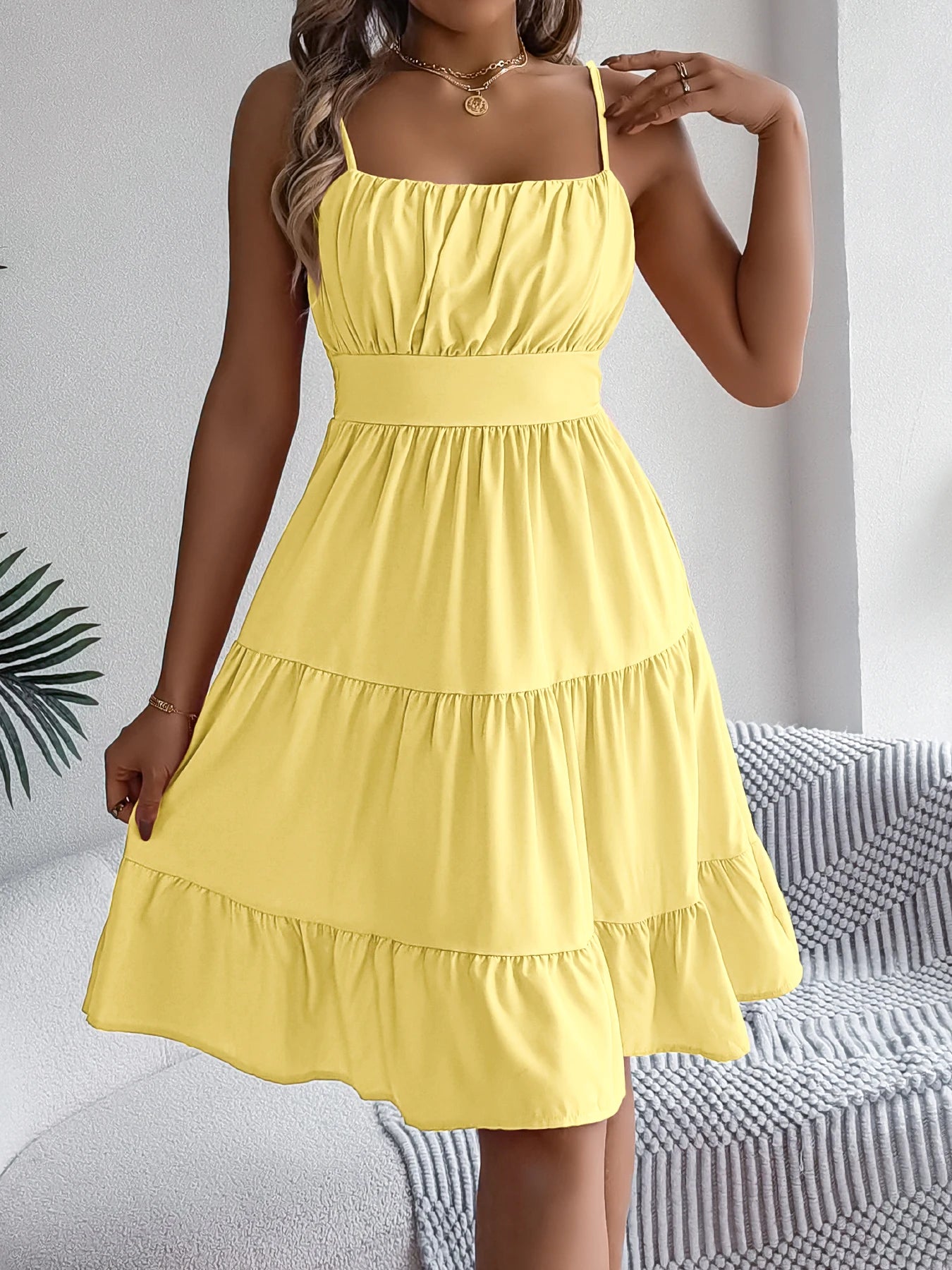 Ruffled Camisole Dress – Casual Summer Outfit